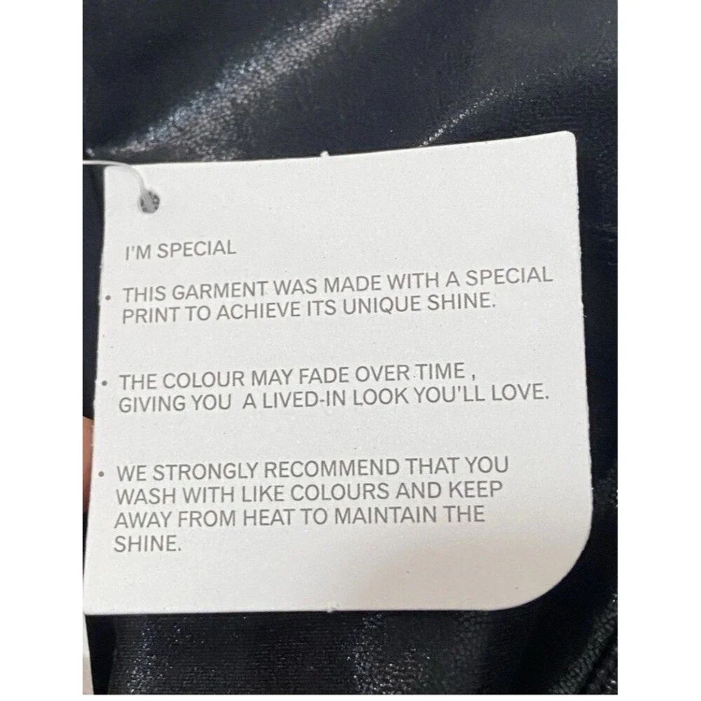 FABLETICS High-Waisted Foil BLACK Leggings SZ S NWT - Picture 4 of 10